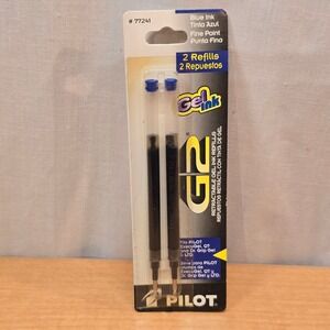 Pilot #77241 G2 Gel Ink 2 Refills Blue Ink Fine Point Retractable Q7